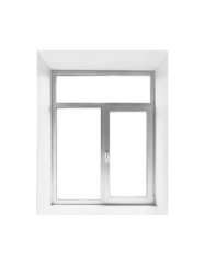 New plastic empty window isolated on white