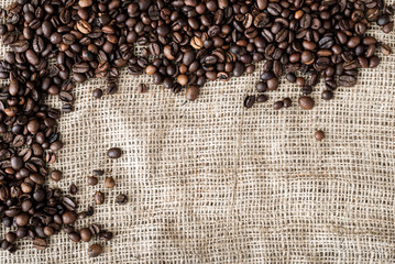 the coffee grains