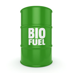 3D rendering barrel of biofuels