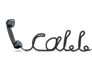 3D rendering old phone handset