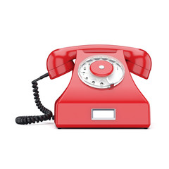 3D rendering old red phone