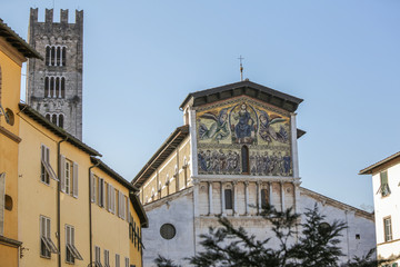 Stadtansicht, Stadtansichten, Städtereisen, Italien, Toscana, Lucca, Architektur, Gebäude,...