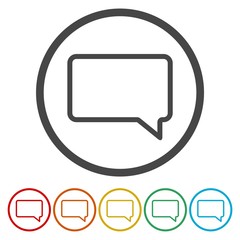 Instagram comment icon vector, Message sign, post symbol