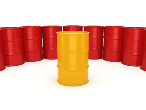 3D rendering barrels