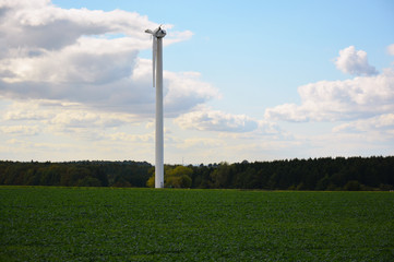 Zerstörtes Windrad