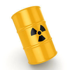 3D rendering radioactive barrel © apopium
