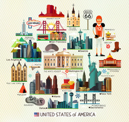 USA Travel Map.