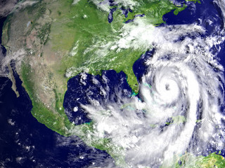 Hurricane Matthew above Florida