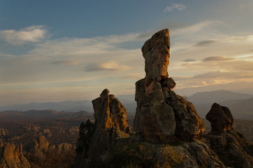 Majestic sandstone rock formations in Belogradchik, Bulgaria