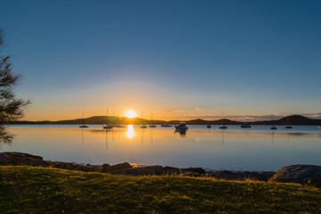 Sunrise over the bay