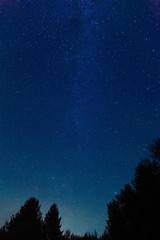 Fototapeta premium The Milky Way. A beautiful August summer night sky with stars. S