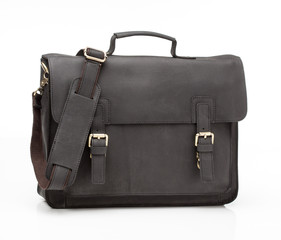 black nubuck leather men casual or business bag
