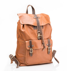 Foxy leather  casual backpack