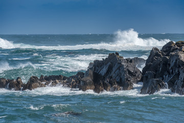 Surf Pounding the Alaskan Coast
