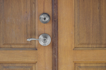 door handle and keyhole