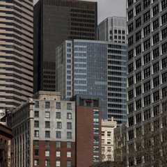 Obraz premium Buildings in a city, Pioneer Square, Seattle, Washington State,