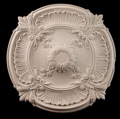 plaster round outlet on a isolated white background