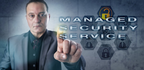 Executive Touching MANAGED SECURITY SERVICE