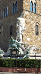 Famous statue in florence, italy