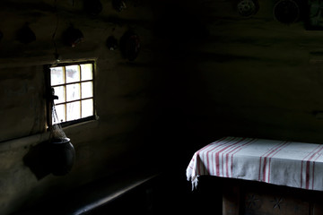 ethnic interior in an old Ukrainian house