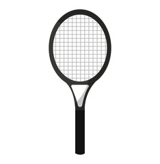racket tennis sport equipment icon vector illustration design