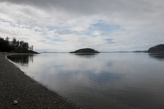 Island in a lake, Deception Pass State Park, Oak Harbor, Washing