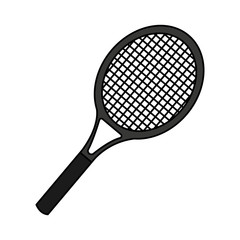racket tennis sport equipment icon vector illustration design