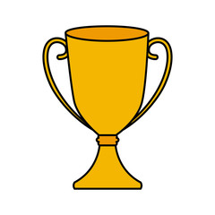 trophy winner championship isolated vector illustration design