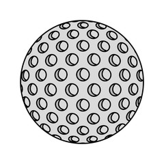 ball golf sport equipment vector illustration design