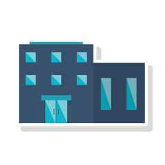 Building with windows icon. Architecture city and urban theme. Isolated design. Vector illustration