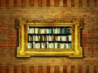 Foto op Canvas Boroque Bookcase © vali_111