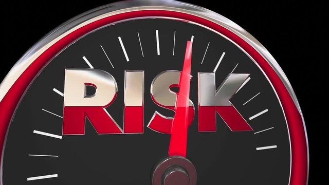 Risk Level Rising Danger Warning Speedometer 3d Animation