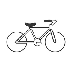 Bike vehicle icon. Healthy lifestyle sport and leisure theme. Isolated design. Vector illustration