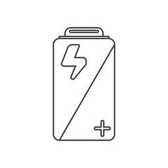 Battery icon. Energy power and technology theme. Isolated design. Vector illustration