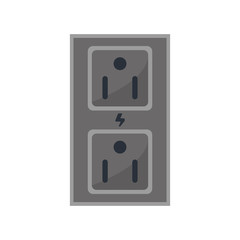 Plug object icon. energy power ecology renewable and conservation theme. Isolated design. Vector illustration