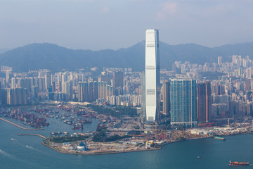 Hong Kong city, view from The Peak