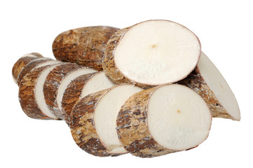 sliced manioc