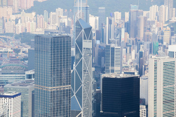 Obraz premium Hong Kong city, view from The Peak