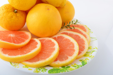 新鮮なグレープフルーツ