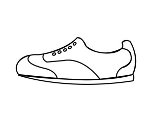 shoes golf special equipment icon vector illustration design