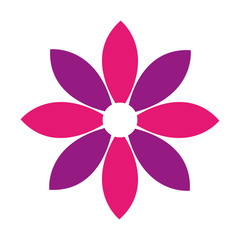 beautiful flower cute icon vector illustration design