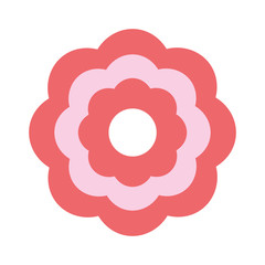beautiful flower cute icon vector illustration design