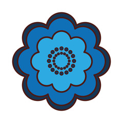 beautiful flower cute icon vector illustration design