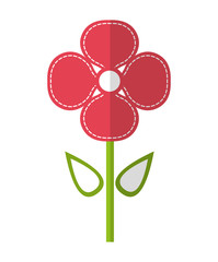 beautiful flower cute icon vector illustration design