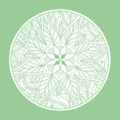chakra mandala icon symbol, flower floral, vector hand drawn, illustration design