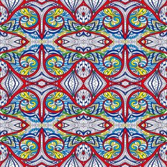 Ornamental Tribal Seamless pattern.