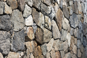 Close up of stone wall. Stone wall texture.