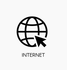 Website icon vector illustration. Web browser internet symbol