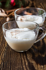 Homemade eggnog, Christmas holiday treat
