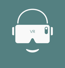 VR glasses / headset for smartphone vector illustration